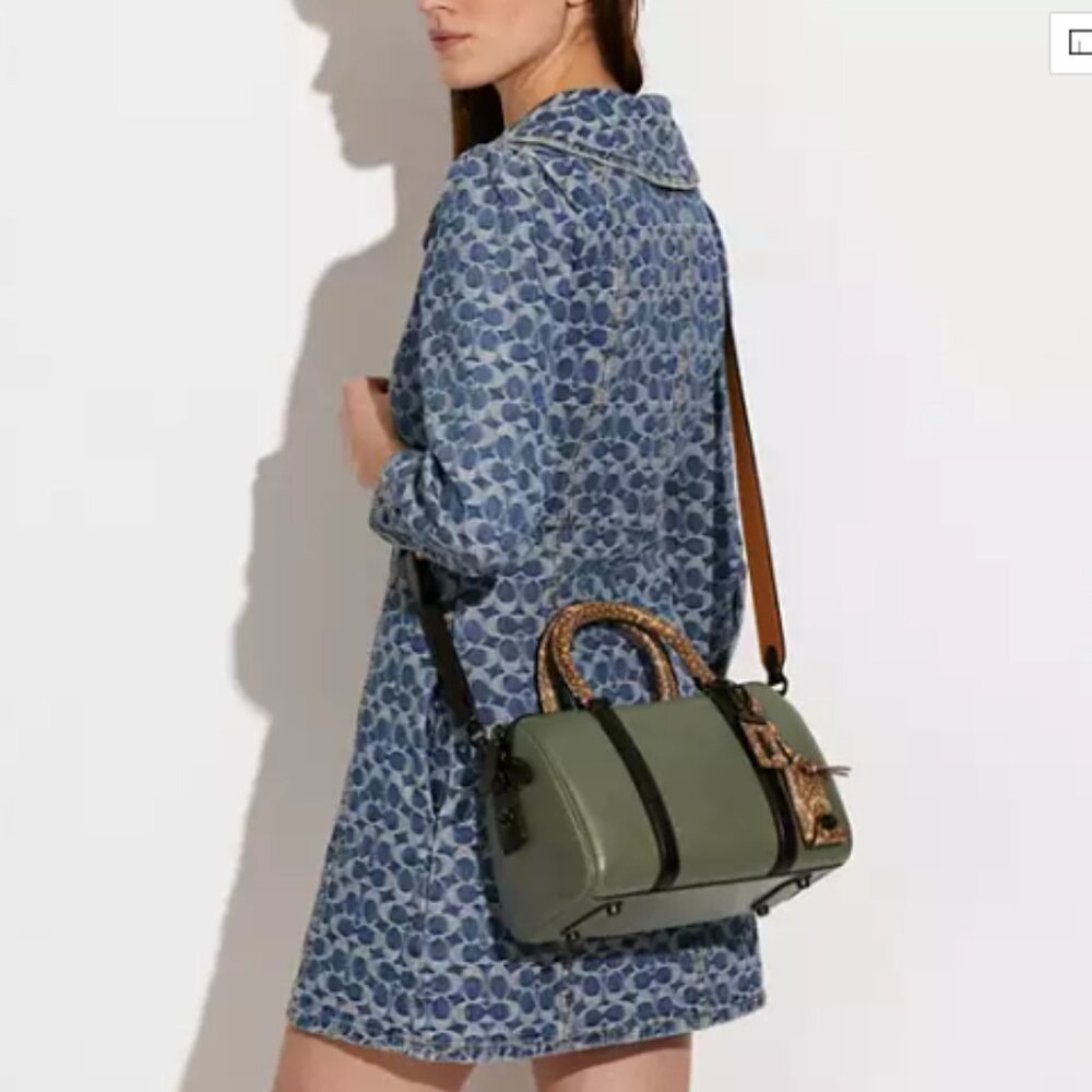 ❤️SOLD❤️ Coach Ruby Satchel 25 in Colorblock - Picture 16 of 16